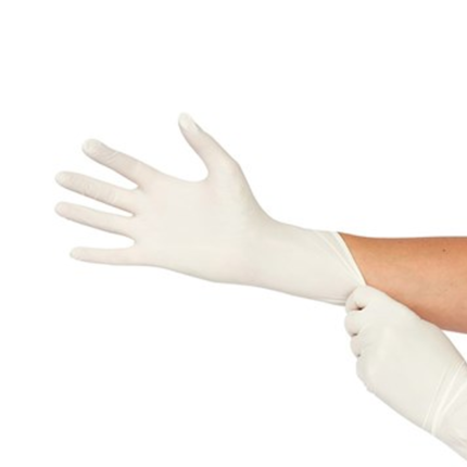 Latex examination gloves powder free